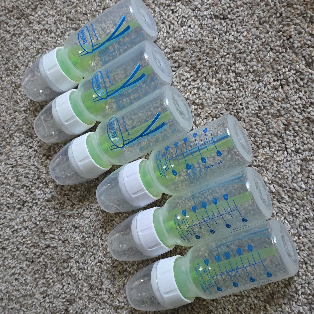 Dr. Brown's Green and Blue Baby Bottles - Set of 6